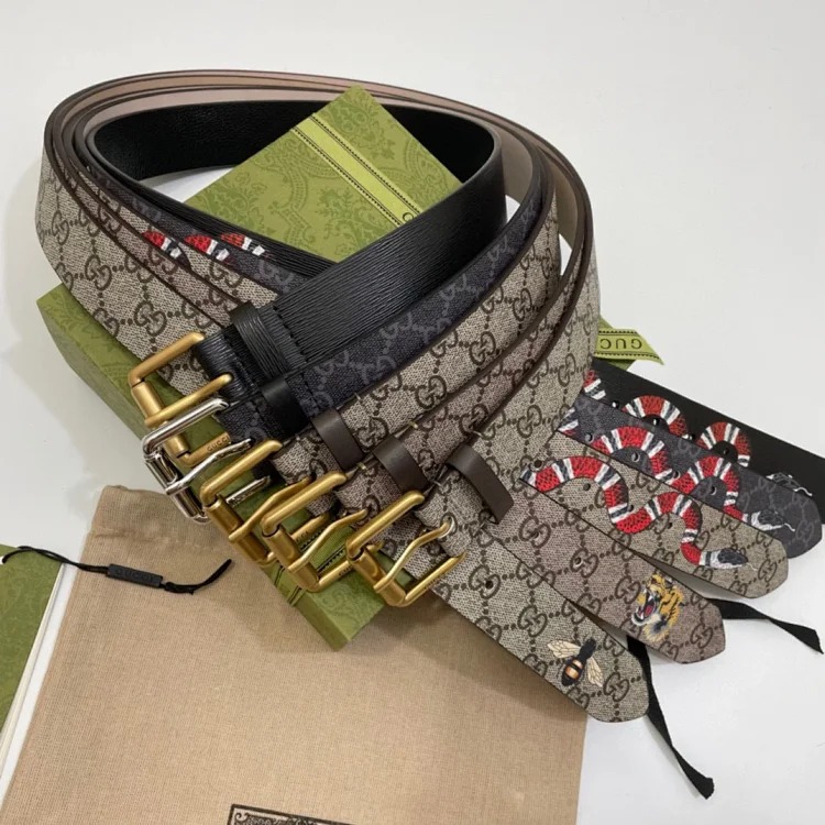 Gu coral snake print 3.5CM belt