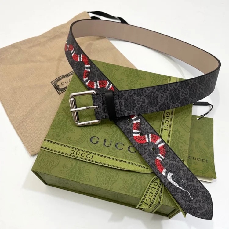 Gu coral snake print 3.5CM belt