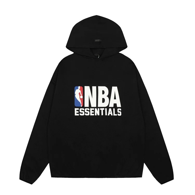 Fear of God FOG multi-line ESSE joint N-BA three-dimensional silicone plus velvet loose hoodie set image 3