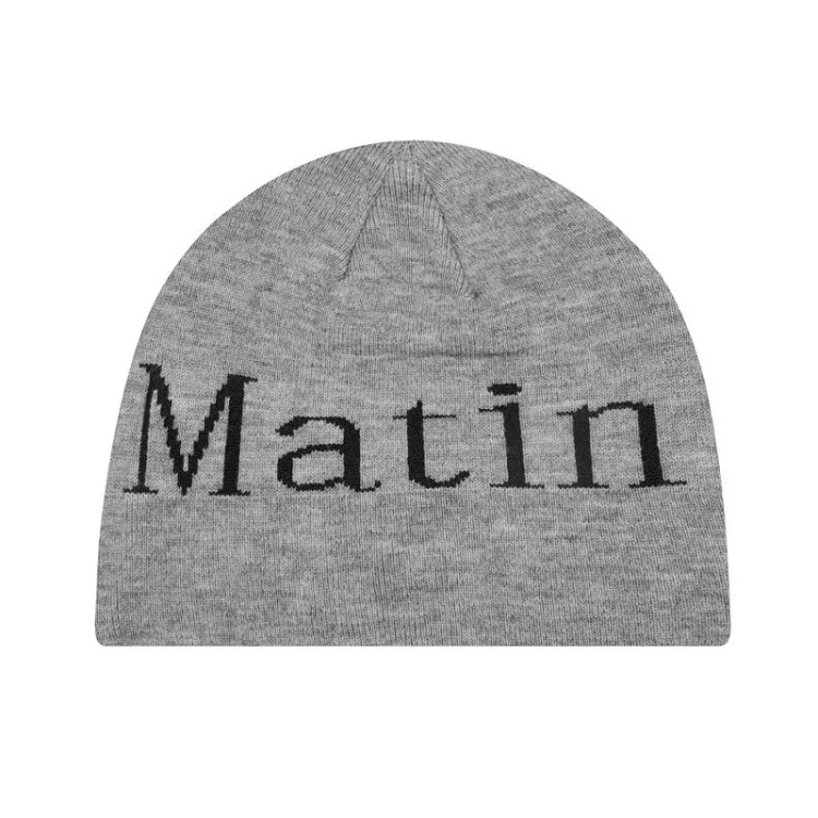 Korean trendy brand matin kim hat Jang Kyu-jin same style MK letter woolen hat knitted hat matinkim