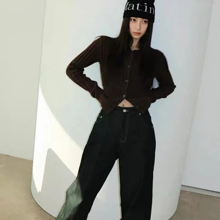 Korean trendy brand matin kim hat Jang Kyu-jin same style MK letter woolen hat knitted hat matinkim