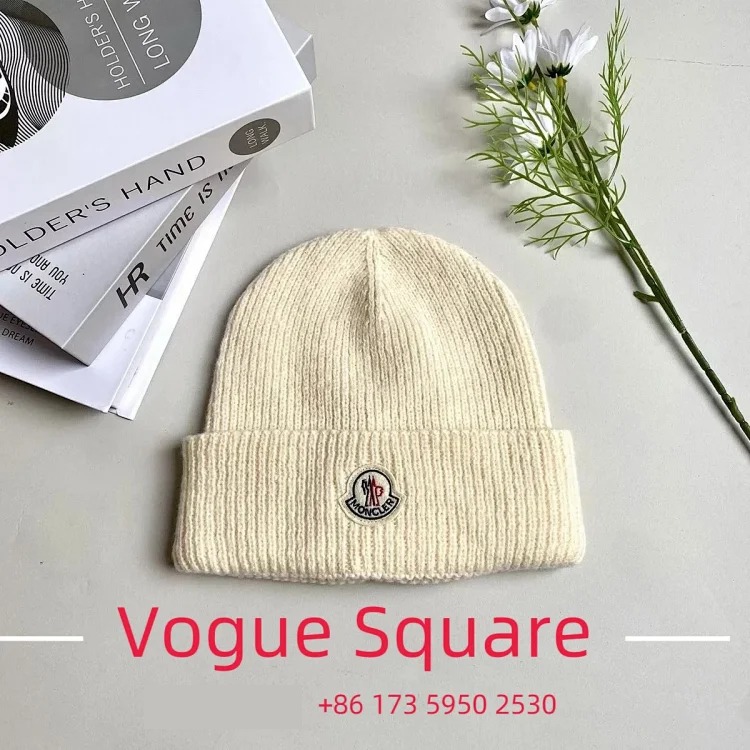 Mon genuine wool-blend color-block knit hat image 6