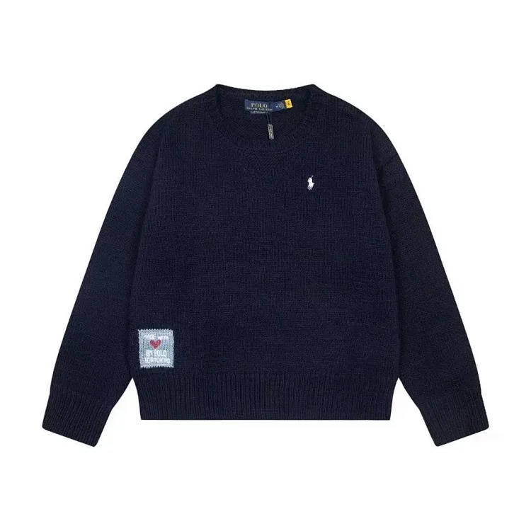 Ralph Lauren Embroidered Crew Neck Knit Sweater