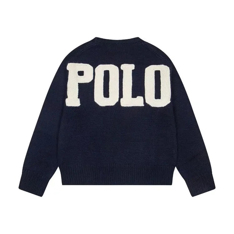 Ralph Lauren Embroidered Crew Neck Knit Sweater