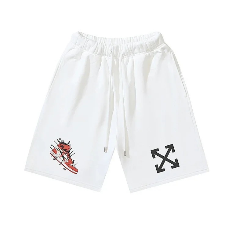 Off White OFF-WHITE plus size quarter pants