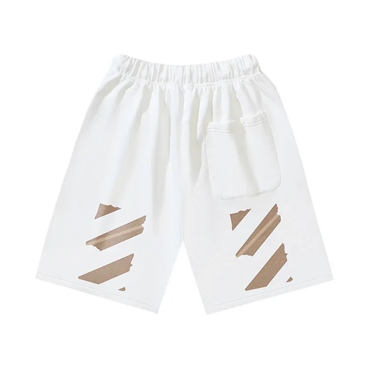 Off White OFF-WHITE plus size quarter pants