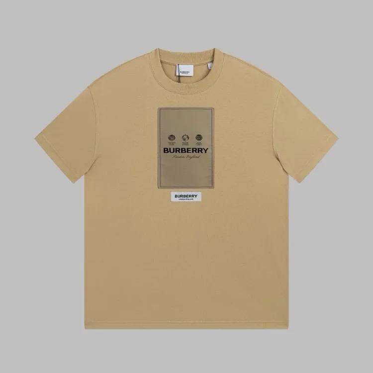 BR label patch loose cotton t-shirt