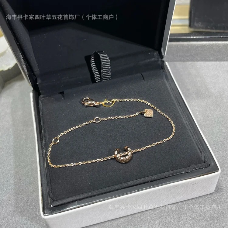 Xiaoxiangfeng V Gold Water Bingyue Bracelet Elegant Coco Diamond Pattern Hand Decoration CNC Seiko Live Supply Chain image 2