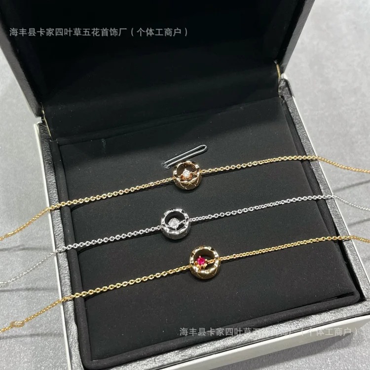 Xiaoxiangfeng V Gold Water Bingyue Bracelet Elegant Coco Diamond Pattern Hand Decoration CNC Seiko Live Supply Chain image 4