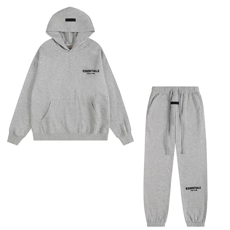 European and American trendy brand ESSENTIALS loose hooded fleece sweatshirt for men