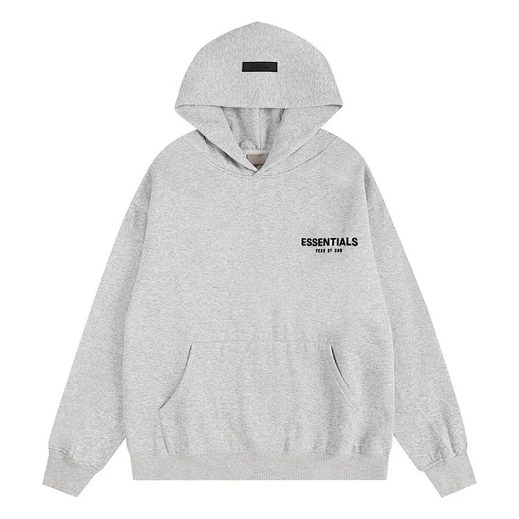 European and American trendy brand ESSENTIALS loose hooded fleece sweatshirt for men