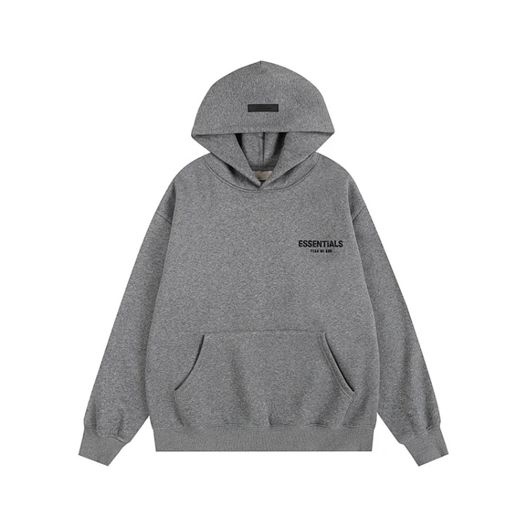 European and American trendy brand ESSENTIALS loose hooded fleece sweatshirt for men