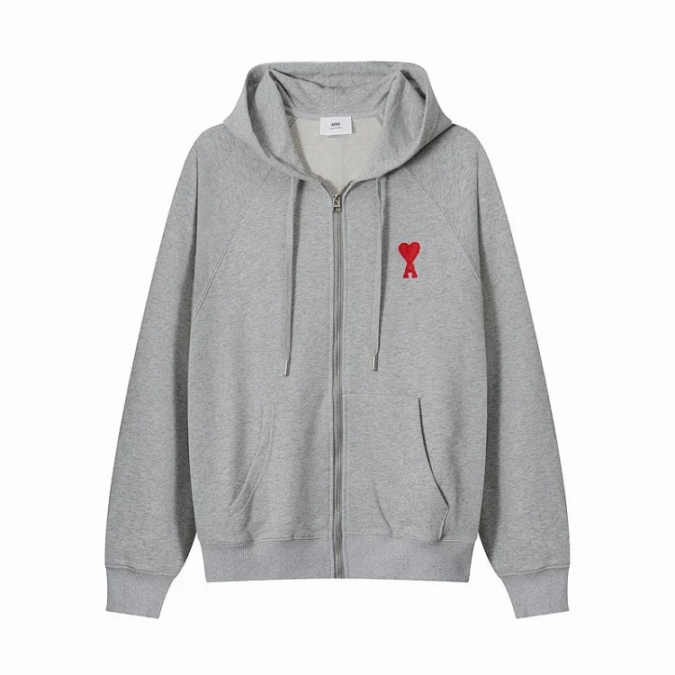 2025 Autumn AMl new cardigan hooded sweatshirt men and women same style coats couple tops American style long sleeves