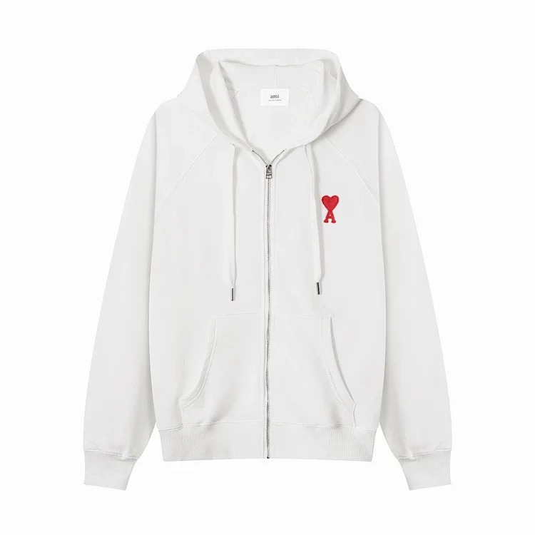 2025 Autumn AMl new cardigan hooded sweatshirt men and women same style coats couple tops American style long sleeves