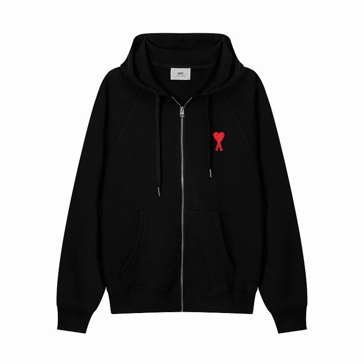 2025 Autumn AMl new cardigan hooded sweatshirt men and women same style coats couple tops American style long sleeves