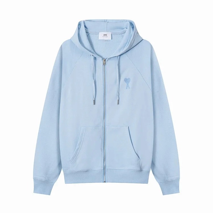 2025 Autumn AMl new cardigan hooded sweatshirt men and women same style coats couple tops American style long sleeves
