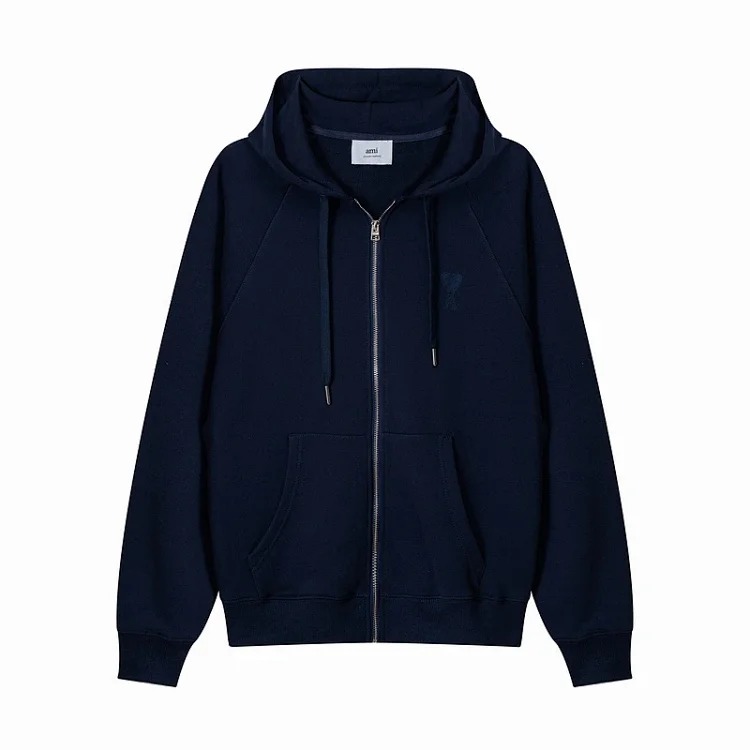 2025 Autumn AMl new cardigan hooded sweatshirt men and women same style coats couple tops American style long sleeves