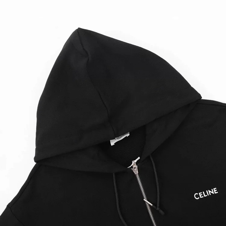Y806ce zipper hooded sweatshirt.