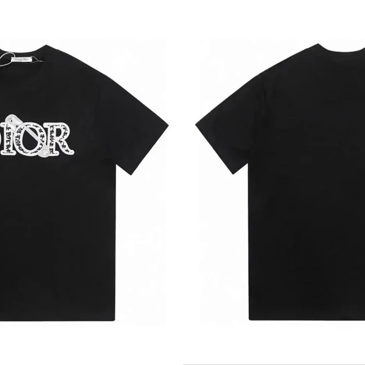 Djia spring and summer letter logo printed short-sleeved 240g double yarn fabric short-sleeved T-shirt for men and women(pic15) Djia spring and summer letter logo printed short-sleeved 240g double yarn fabric short-sleeved T-shirt for men and women