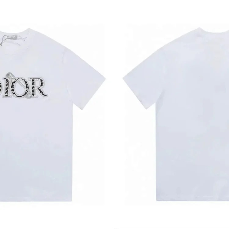 Djia spring and summer letter logo printed short-sleeved 240g double yarn fabric short-sleeved T-shirt for men and women(pic16) Djia spring and summer letter logo printed short-sleeved 240g double yarn fabric short-sleeved T-shirt for men and women