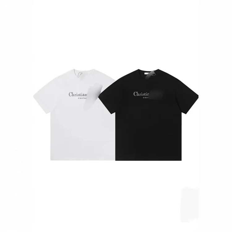 Djia spring and summer letter logo printed short-sleeved 240g double yarn fabric short-sleeved T-shirt for men and women(pic18) Djia spring and summer letter logo printed short-sleeved 240g double yarn fabric short-sleeved T-shirt for men and women