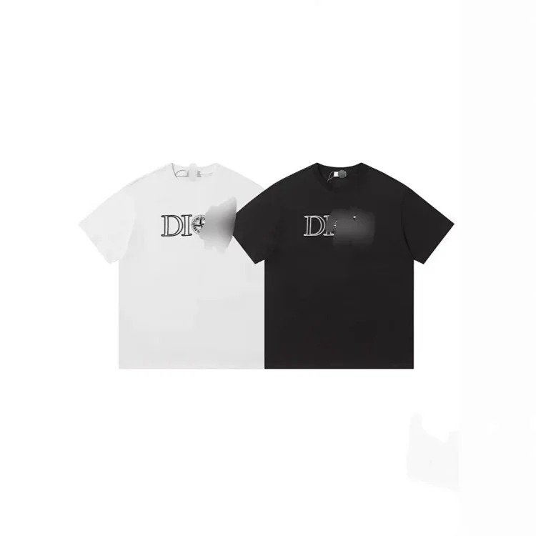 Djia spring and summer letter logo printed short-sleeved 240g double yarn fabric short-sleeved T-shirt for men and women(pic19) Djia spring and summer letter logo printed short-sleeved 240g double yarn fabric short-sleeved T-shirt for men and women