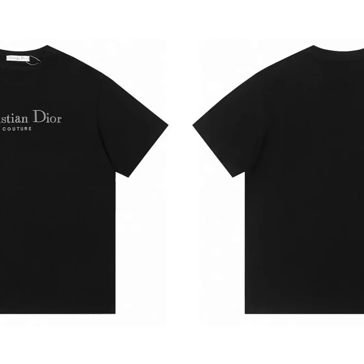 Djia spring and summer letter logo printed short-sleeved 240g double yarn fabric short-sleeved T-shirt for men and women(pic3) Djia spring and summer letter logo printed short-sleeved 240g double yarn fabric short-sleeved T-shirt for men and women