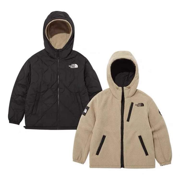 Autumn and winter polar fleece jacket reversible loose plus velvet thickened hooded cotton coat lamb plush