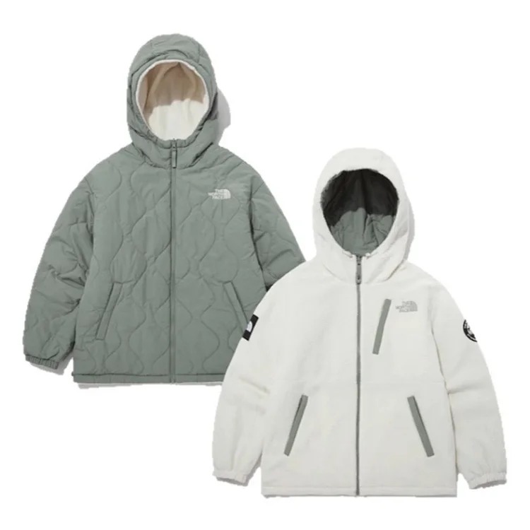 Autumn and winter polar fleece jacket reversible loose plus velvet thickened hooded cotton coat lamb plush