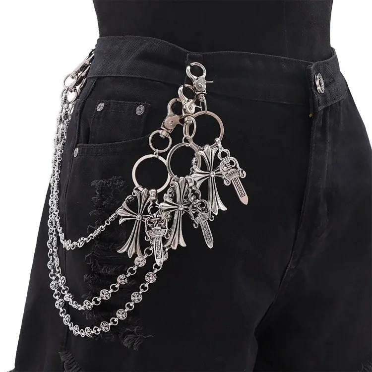 Chrome Hearts CH Cross Jeans Chain
