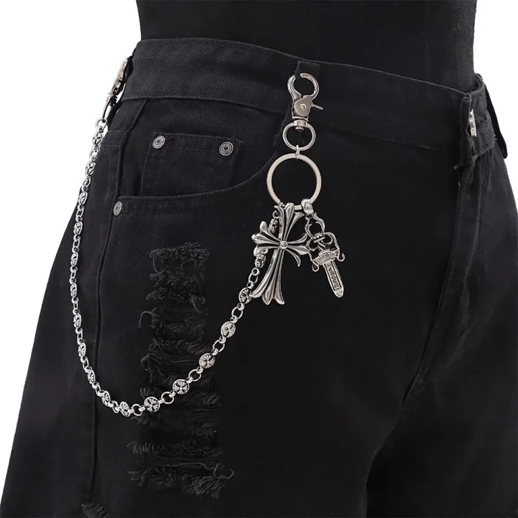 Chrome Hearts CH Cross Jeans Chain