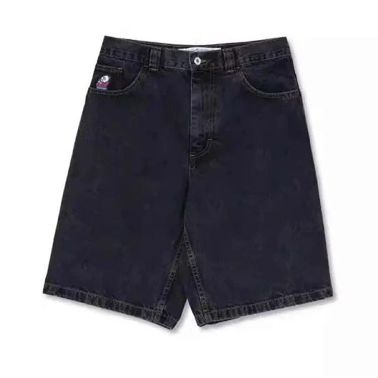 Polar skateboard big boy embroidered jeans shorts image 4
