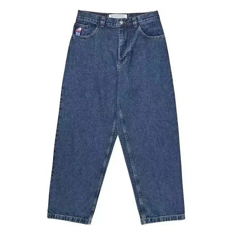 Polar skateboard big boy embroidered jeans shorts image 6