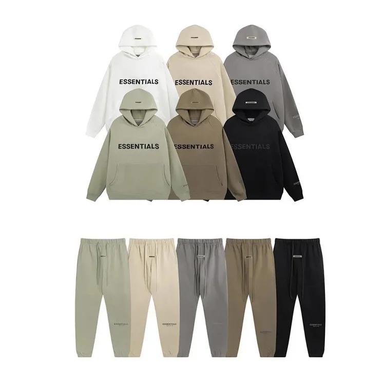 E.s letter hooded sweatshirt and pants suit