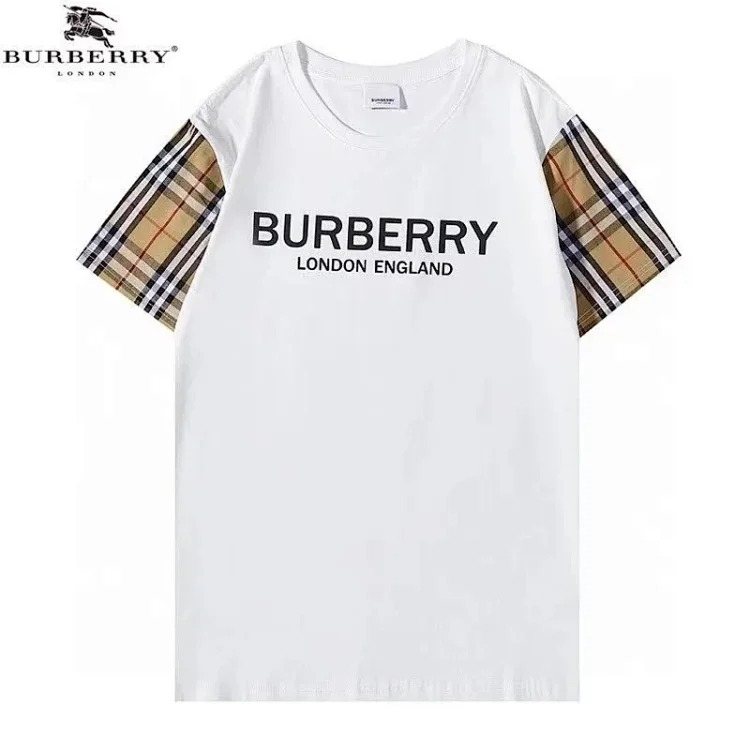 Br plaid cotton loose t-shirt