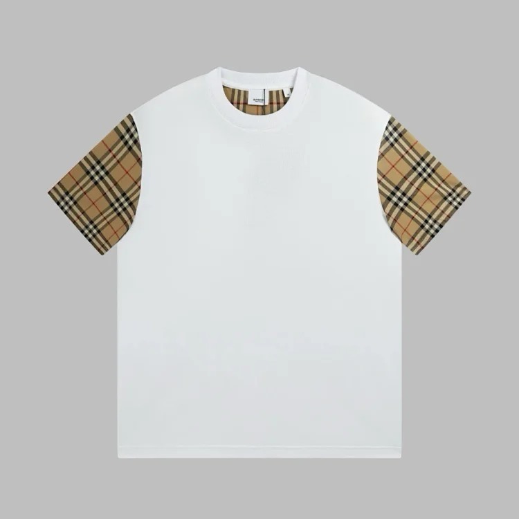 Br plaid cotton loose t-shirt