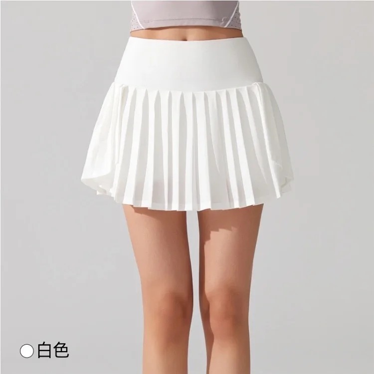 Alo sports short skirt for women outdoor anti-exposure pleated half-length fitness running badminton golf tennis skirt