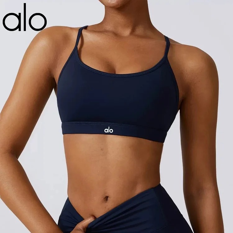 Alo yoga new women's yoga vest shock-proof high-intensity Pilates running outdoor fitness sports underwear 8347