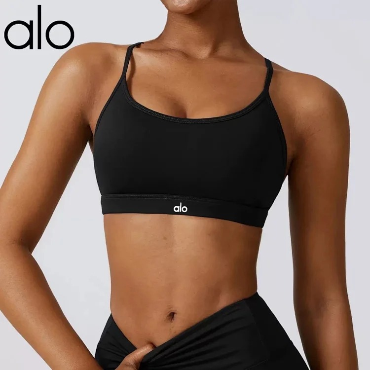 Alo yoga new women's yoga vest shock-proof high-intensity Pilates running outdoor fitness sports underwear 8347