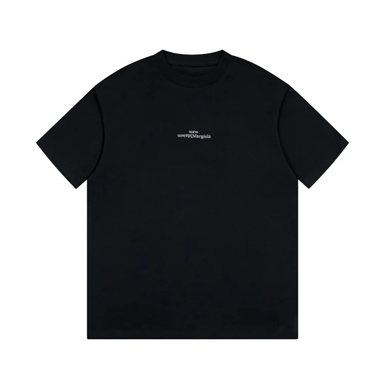 MM6 Maison Margiela Margiela MM6 calendar alphanumeric short-sleeved four-corner mark inverted embroidery T-shirt for men and women