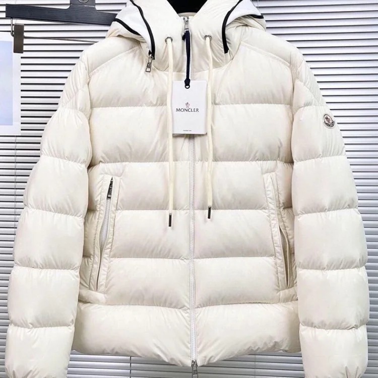 Fashionable hooded down jacket