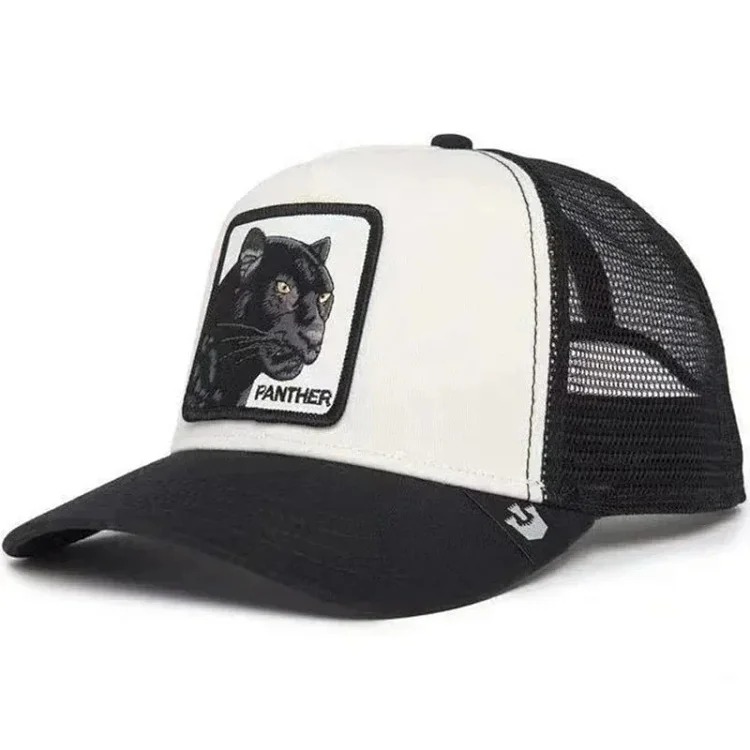 Animal baseball cap Cartoon sunblock mesh embroidered image 2