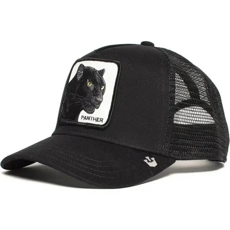 Animal baseball cap Cartoon sunblock mesh embroidered image 3