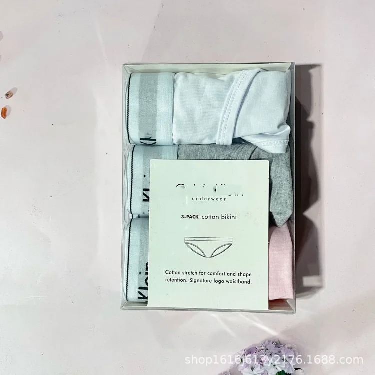 Guess the fast selling 3 letter C headlines wide-brimmed underwear briefs nibbling on the mid-waist You Tongchao brand pure cotton women's gift box