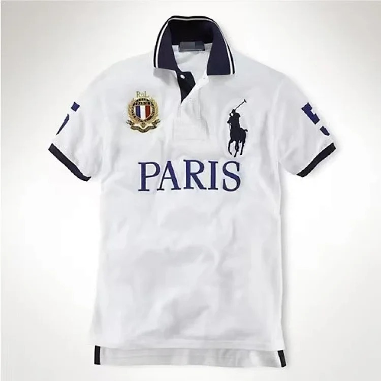 Polo Ralph Lauren lapel embroidered city style T-shirt short sleeve