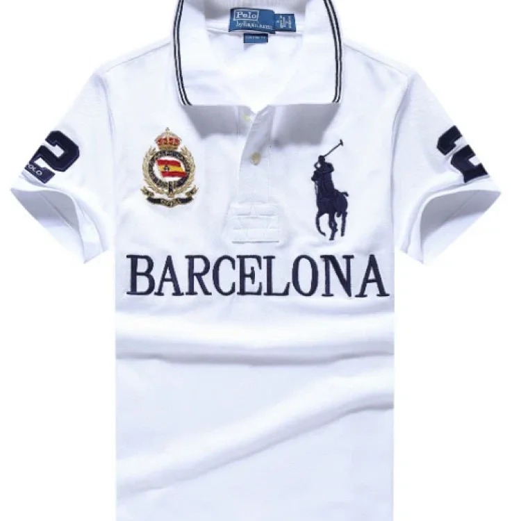 Polo Ralph Lauren lapel embroidered city style T-shirt short sleeve