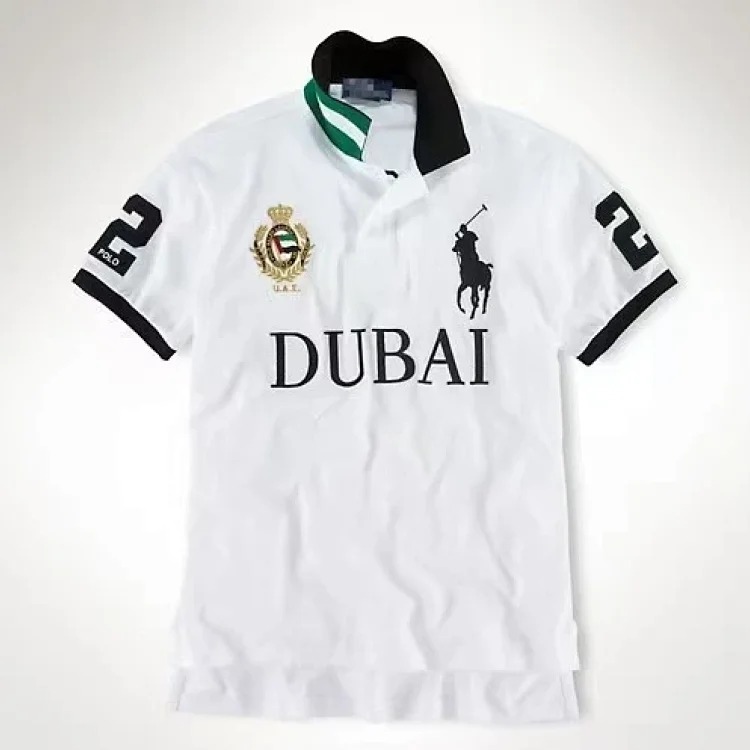 Polo Ralph Lauren lapel embroidered city style T-shirt short sleeve