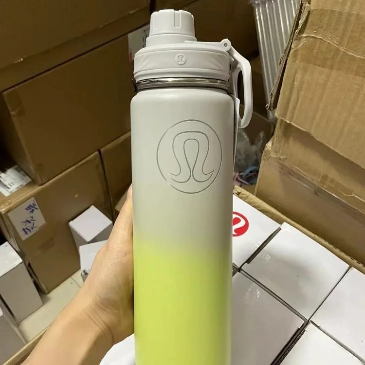 Lulu Sports Water Bottle Outdoor Insulated Cup Yoga Water Cup 710ML Large Capacity for Men and Women