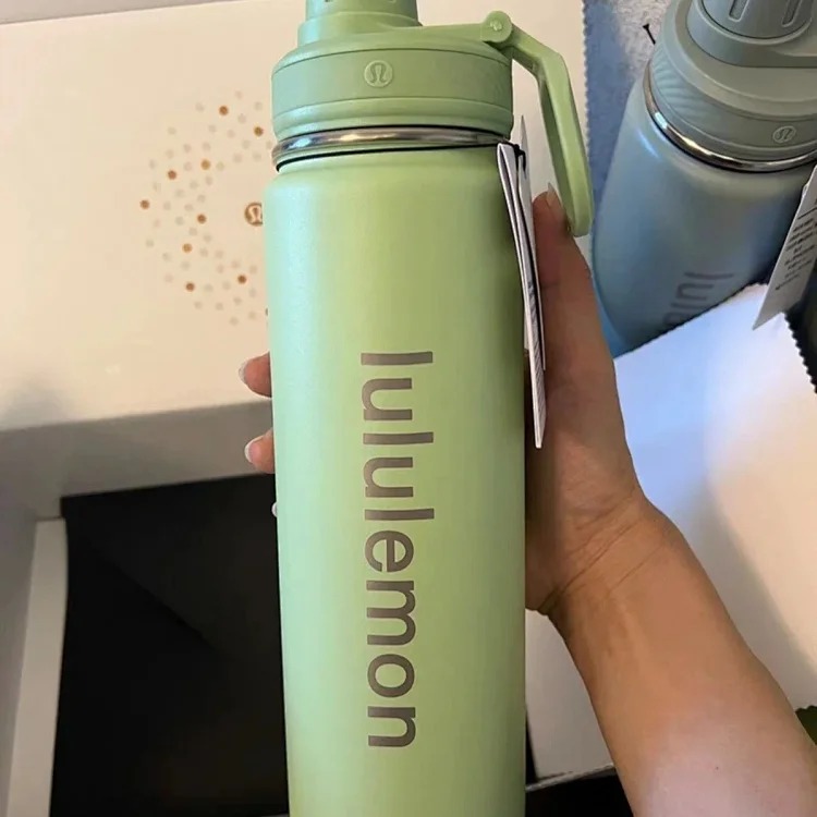 Lulu Sports Water Bottle Outdoor Insulated Cup Yoga Water Cup 710ML Large Capacity for Men and Women