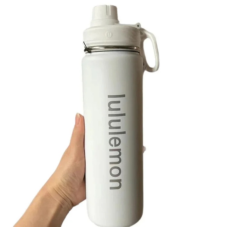 Lulu Sports Water Bottle Outdoor Insulated Cup Yoga Water Cup 710ML Large Capacity for Men and Women